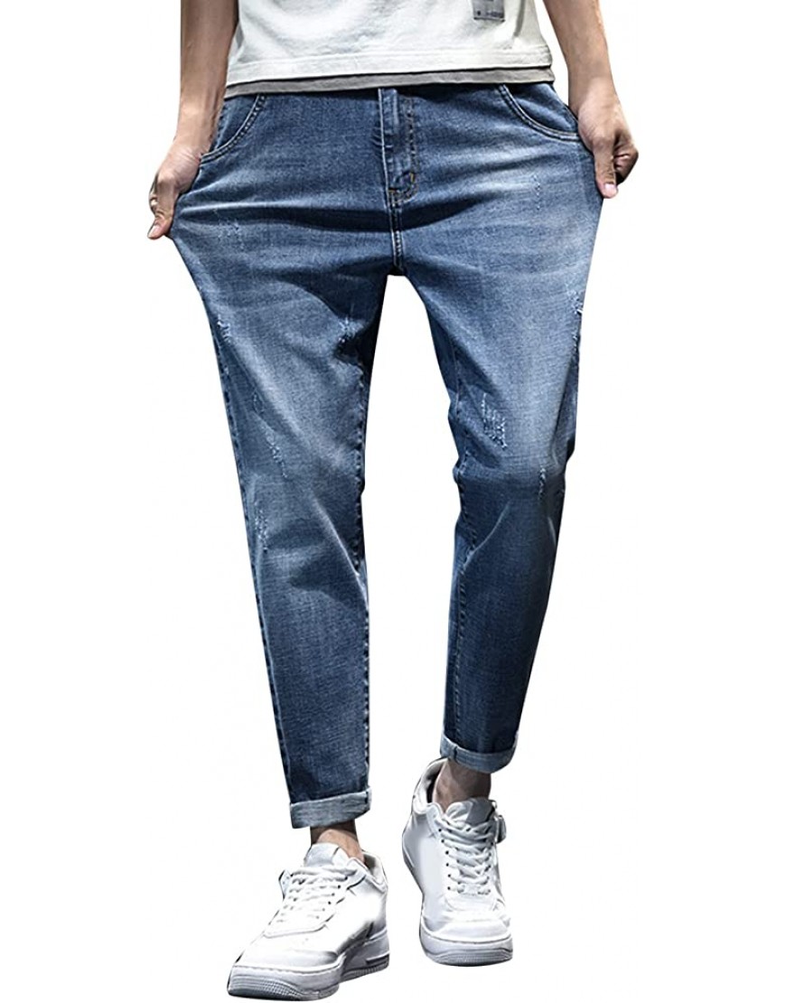 Generisch Herren Slim Jeans Herren Skinny Jeans Jeans Y2K Jeans Herren Jeans Regular Fit MäNner Gewaschen Jeanshose - B0BHHMKZLV